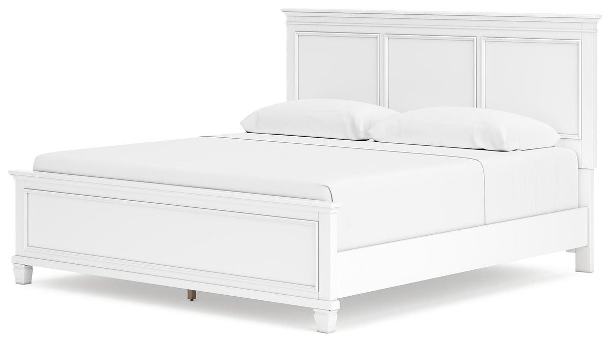 Fortman Panel Bed, Dresser, Mirror, Chest and Nightstand - White  (B680-SI) - Image 22