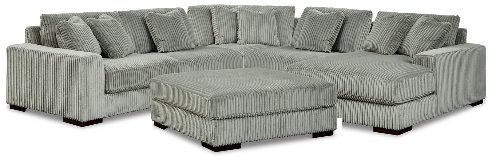 Lindyn 5-Piece Sectional and Ottoman (21105-SI) - Image 2