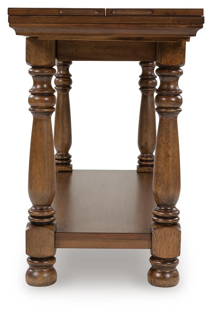 Sturlayne Flip Top Sofa Table - Brown  (T609-SI) - Image 6