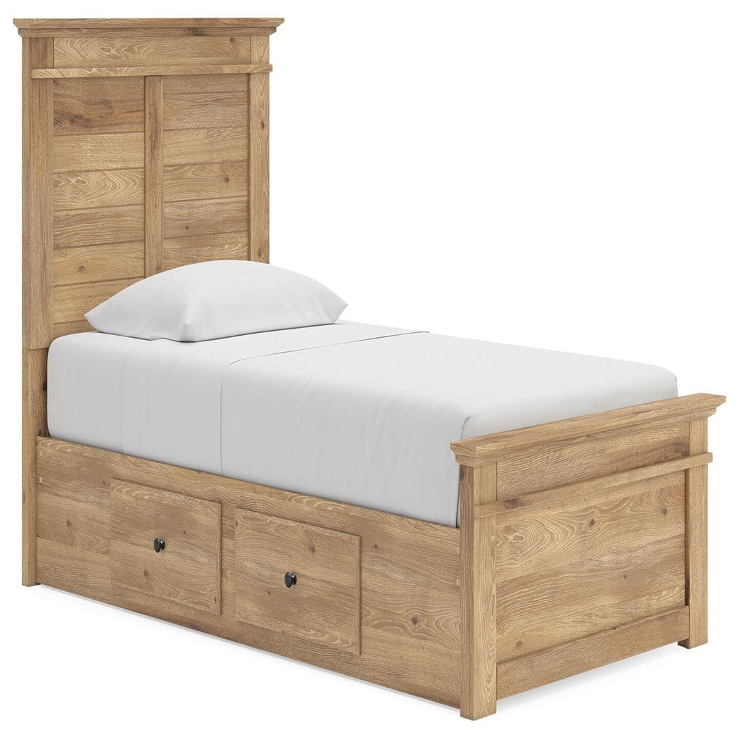 Makidern Twin Panel Storage Bed (PCB1170-SI)