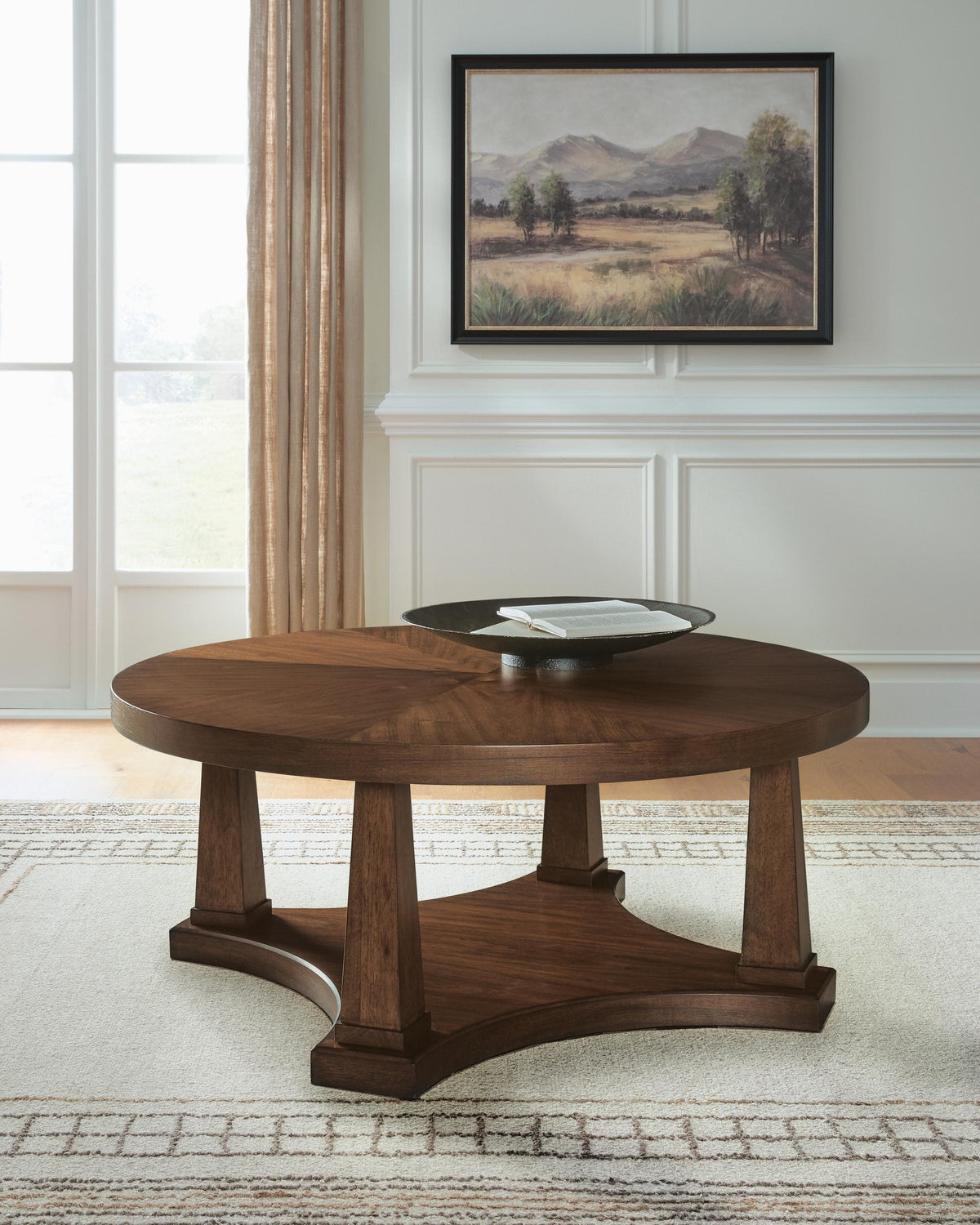 Rustic Plains Coffee Table - Warm Brown  (T877-SI) - Image 5