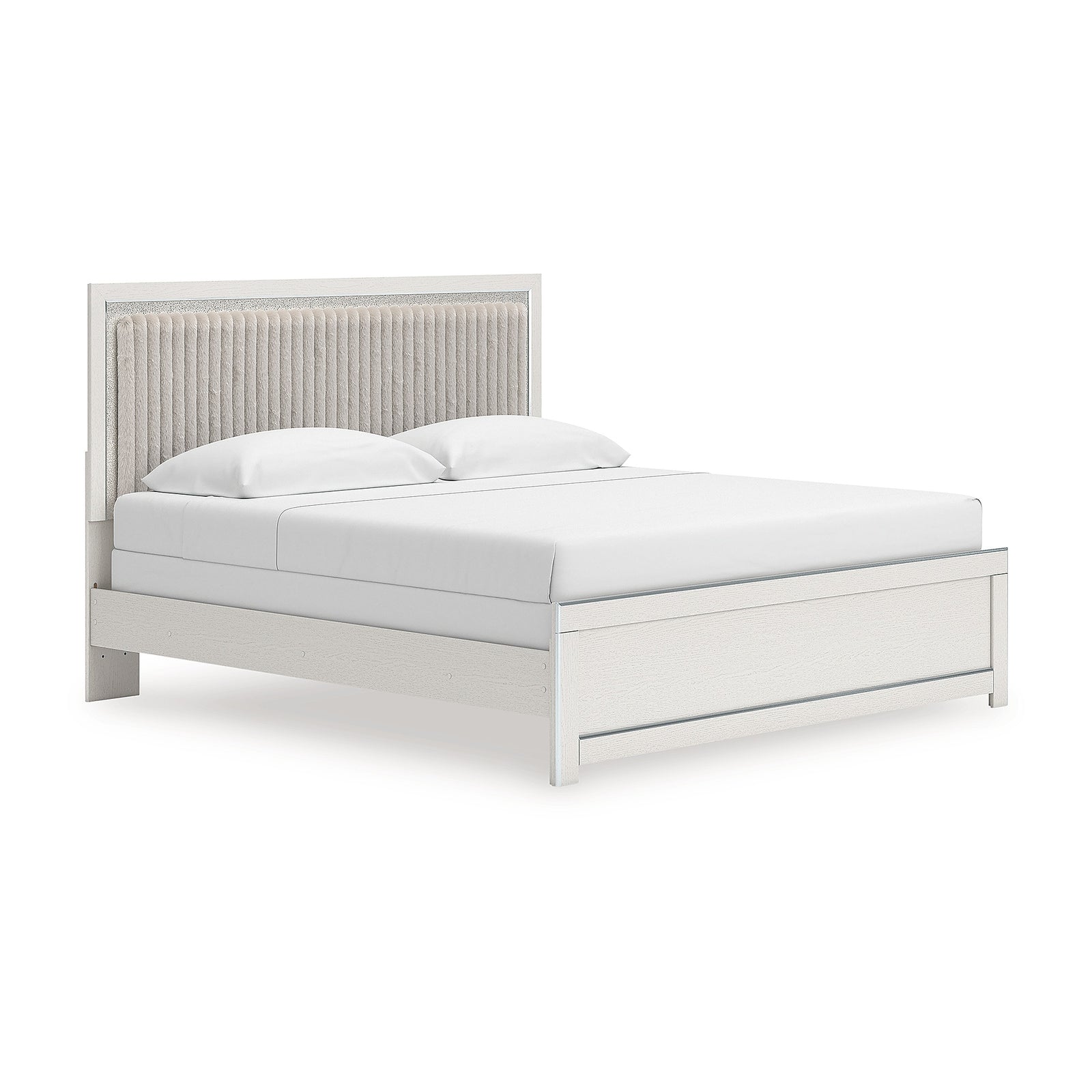 Zuraleus King Upholstered Panel Bed (PCB3381-SI)