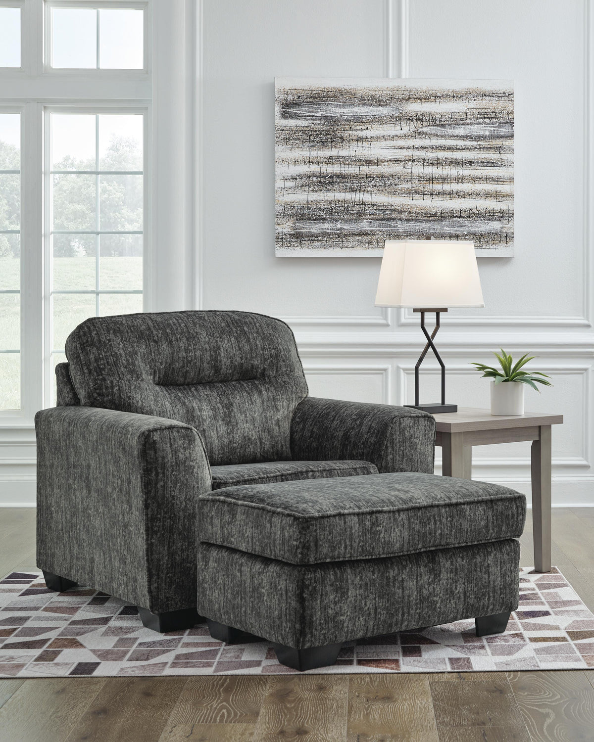 Lonoke Oversized Chair and Ottoman (50504-SI) - Image 9