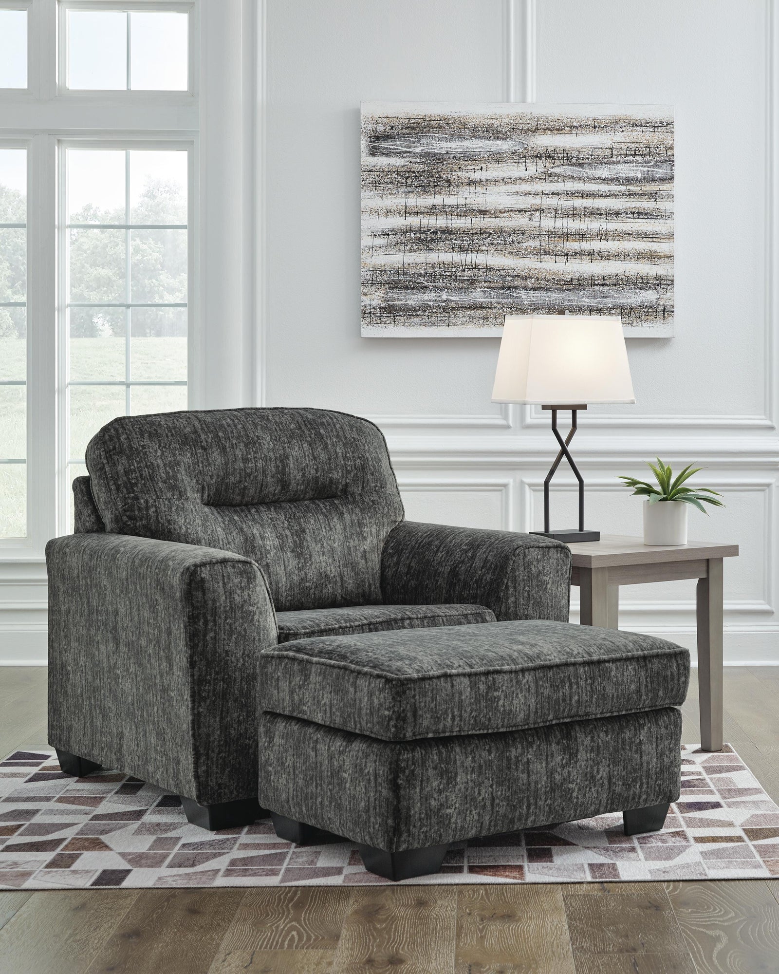 Lonoke Oversized Chair and Ottoman (50504-SI) - Image 9