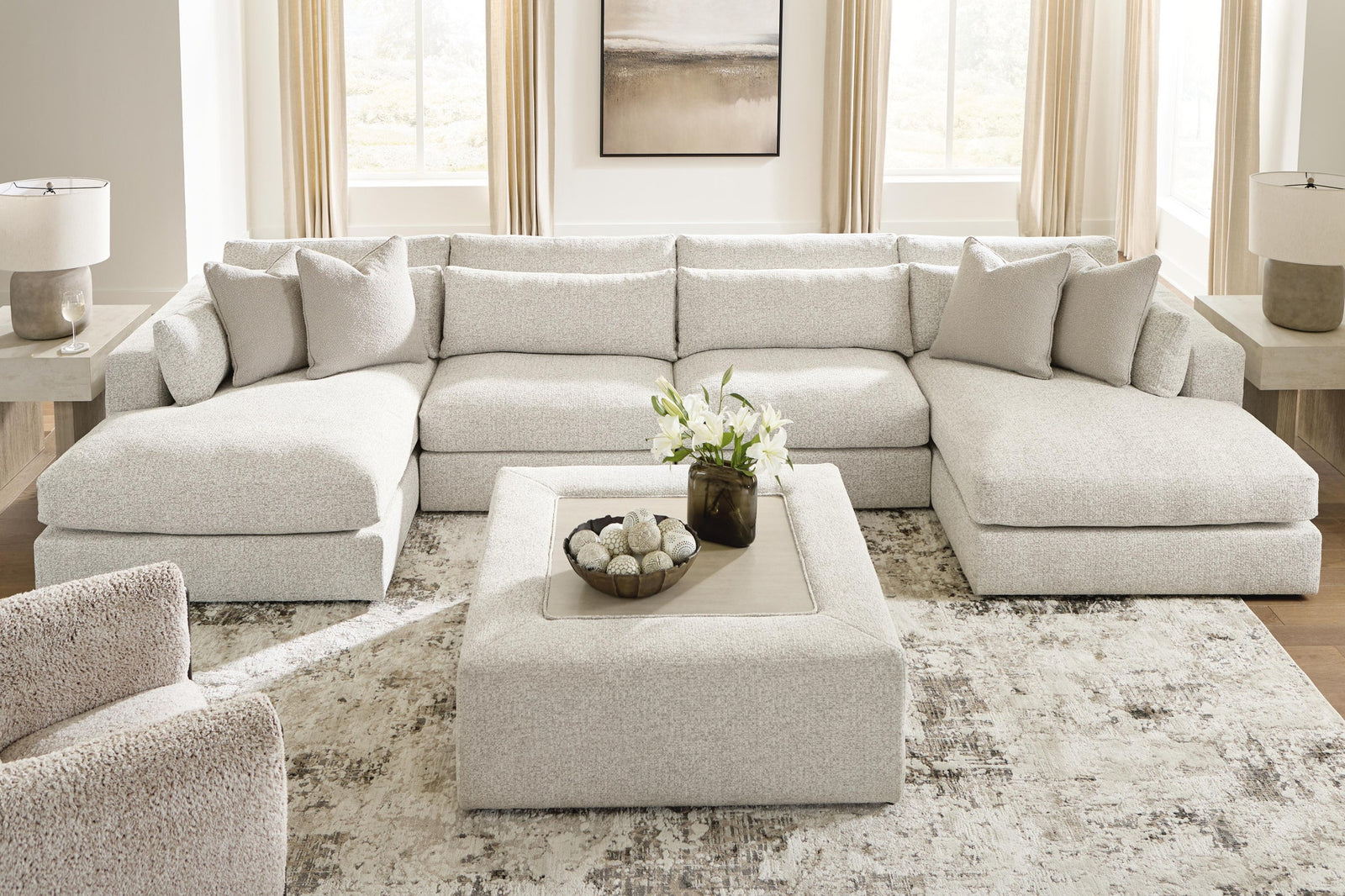 Ashbourne Estate 4-Piece Double Chaise Sectional (PC66004-SI) - Image 3