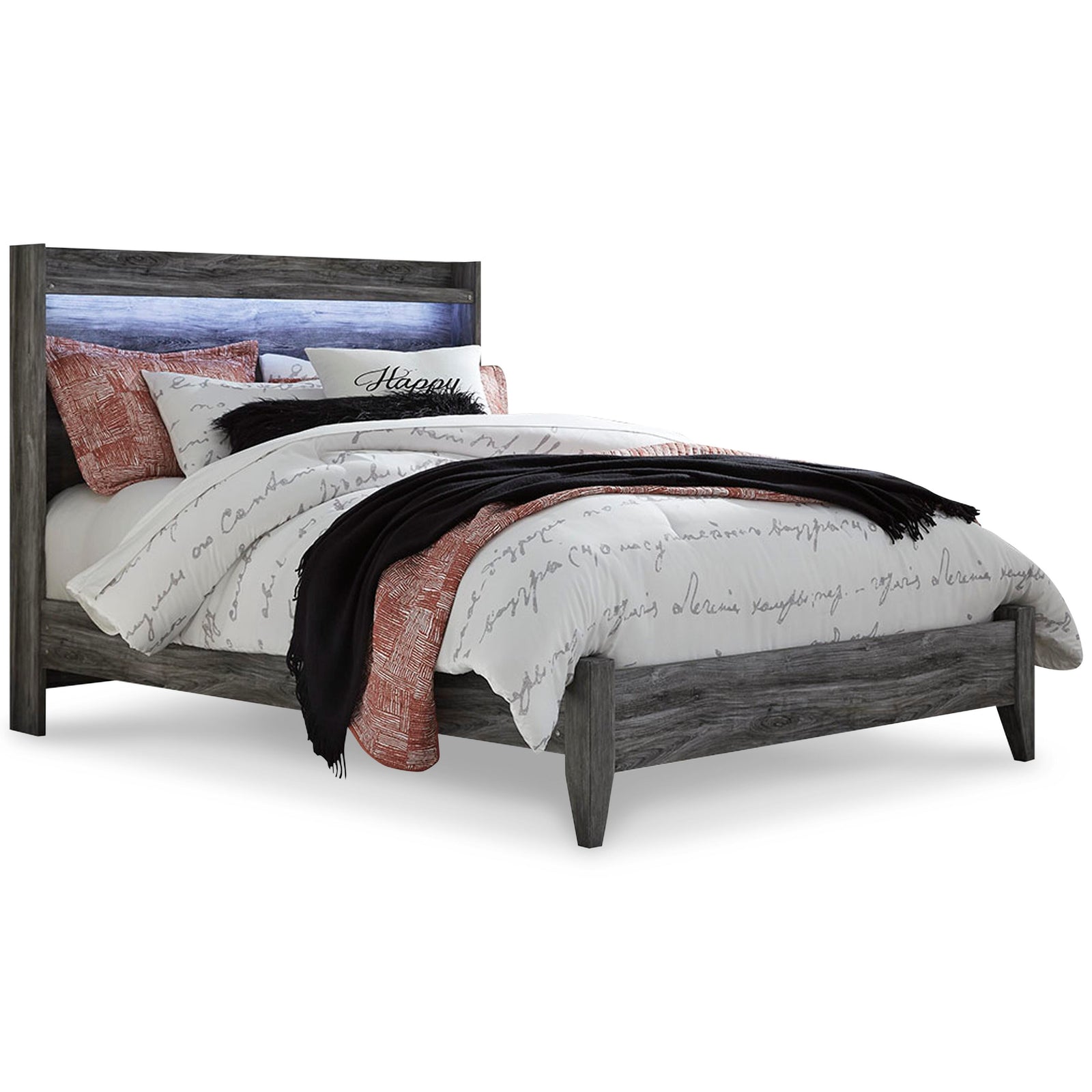 Baystorm Panel Bed, Dresser and Mirror - Gray  (B221-SI) - Image 2