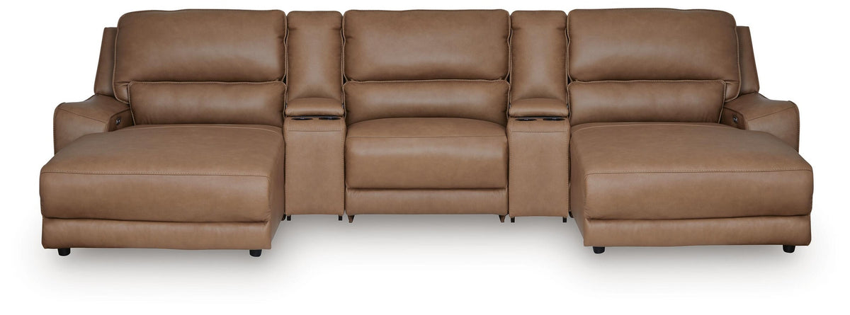 DeepWakes 5-Piece Power Reclining Sectional with Chaise (PCU62606-SI)
