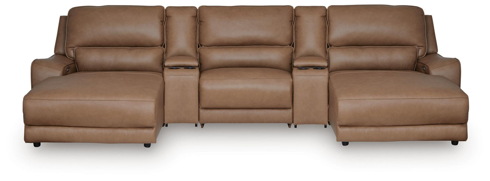 DeepWakes 5-Piece Power Reclining Sectional with Chaise (PCU62606-SI)