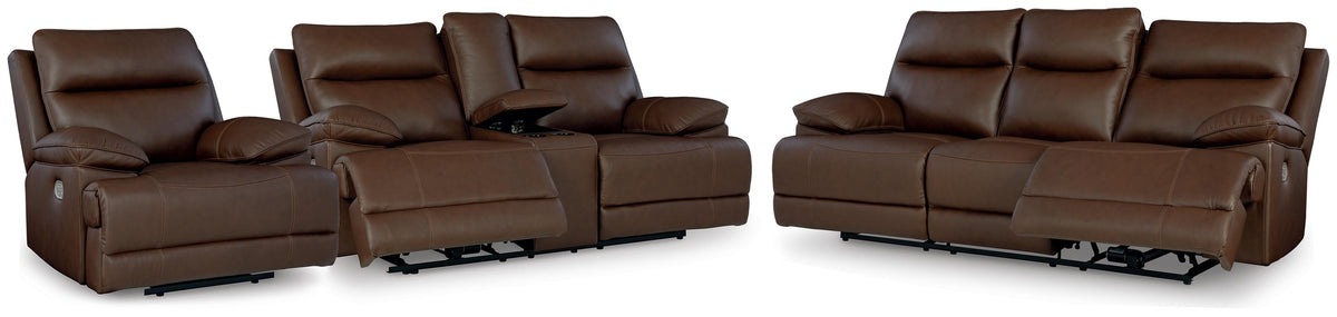 VonRyan Power Reclining Sofa, Loveseat and Recliner (U10400-SI)