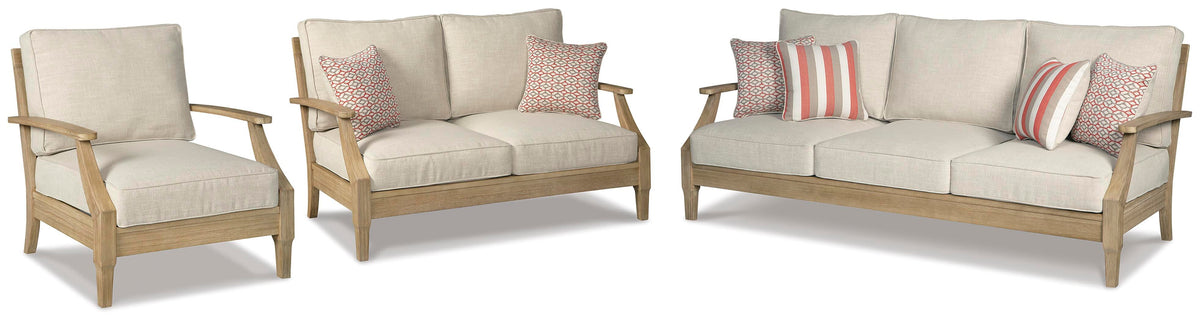 Clare View Outdoor Sofa, Loveseat and Lounge Chair (P801-SI)