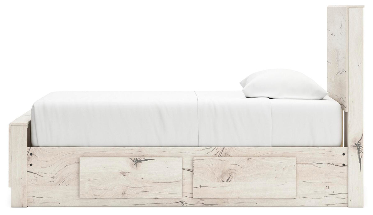 Lawroy Panel Bed with Storage and Nightstand - Light Natural  (B2310-SI) - Image 7