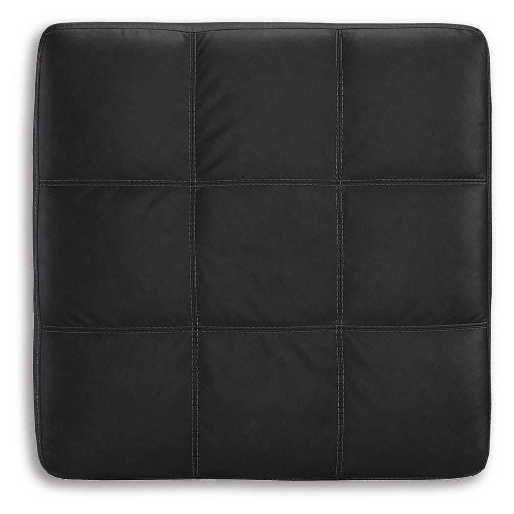 Barlin Mills Recliner and Oversized Accent Ottoman (17004-SI) - Image 4