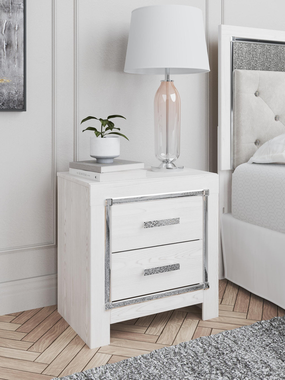 Altyra Panel Bed, Dresser, Mirror and Nightstand - White  (B2640-SI) - Image 25