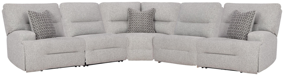 Acklen Place 5-Piece Power Reclining Sectional (93605-SI)