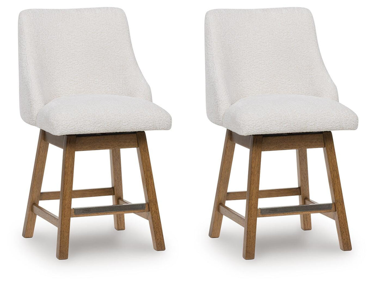 Cabalynn Counter Height Barstool (Set of 2) (D974-SI)
