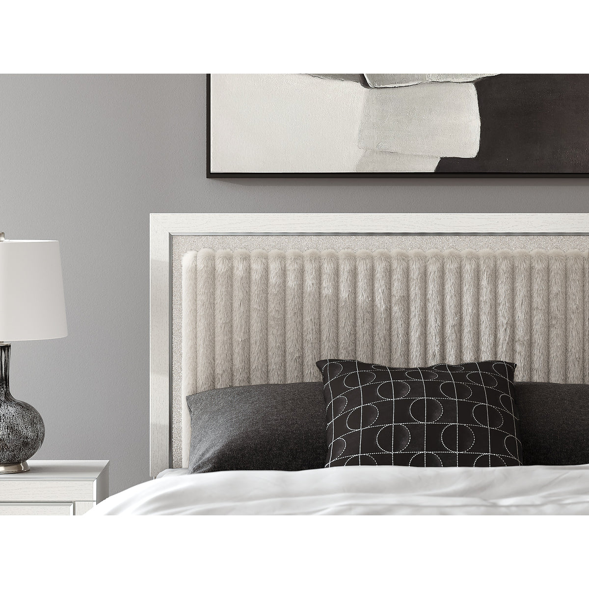 Zuraleus Queen Upholstered Panel Platform Storage Bed (PCB3381-SI) - Image 7