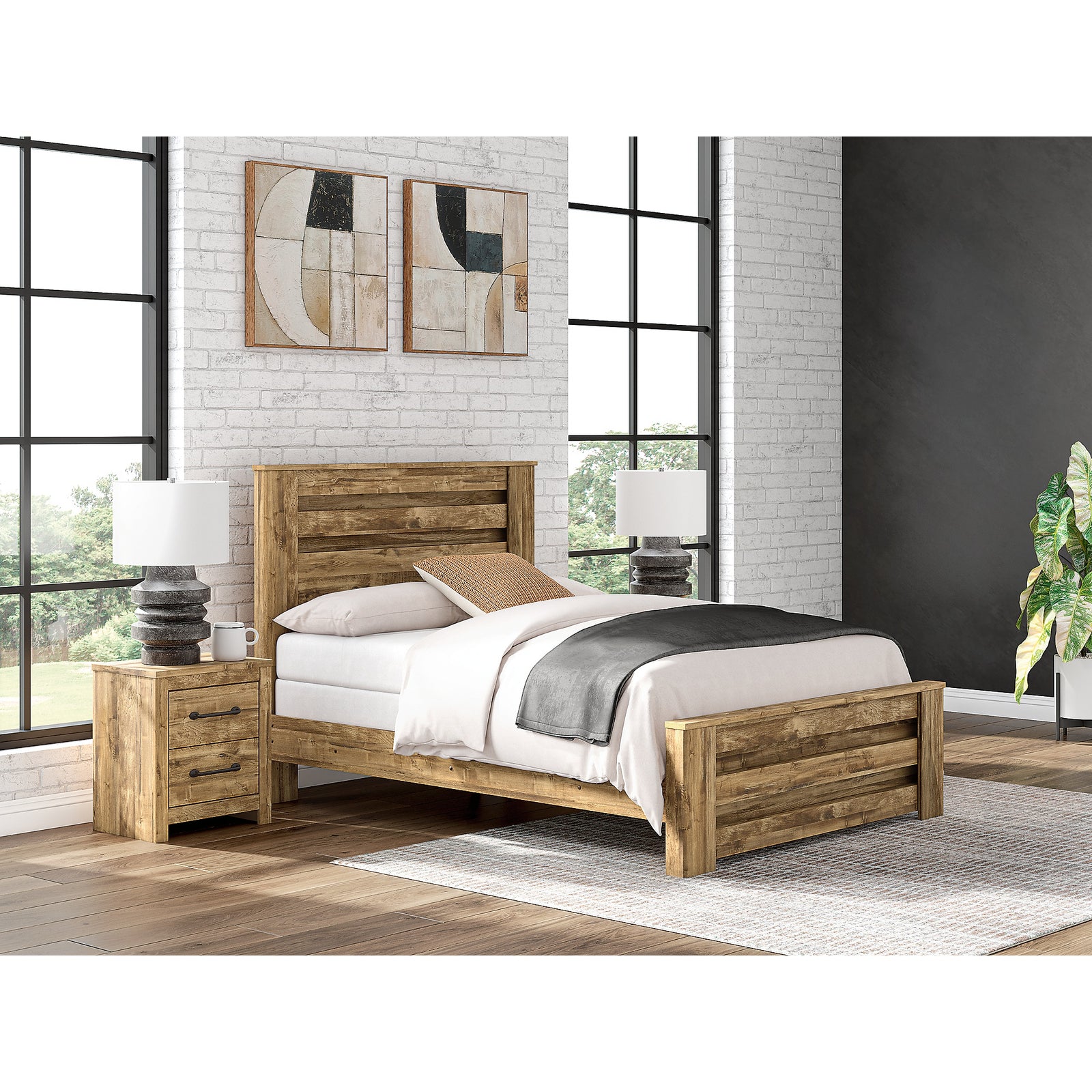 Maystonna Queen Panel Bed (PCB1580-SI) - Image 8