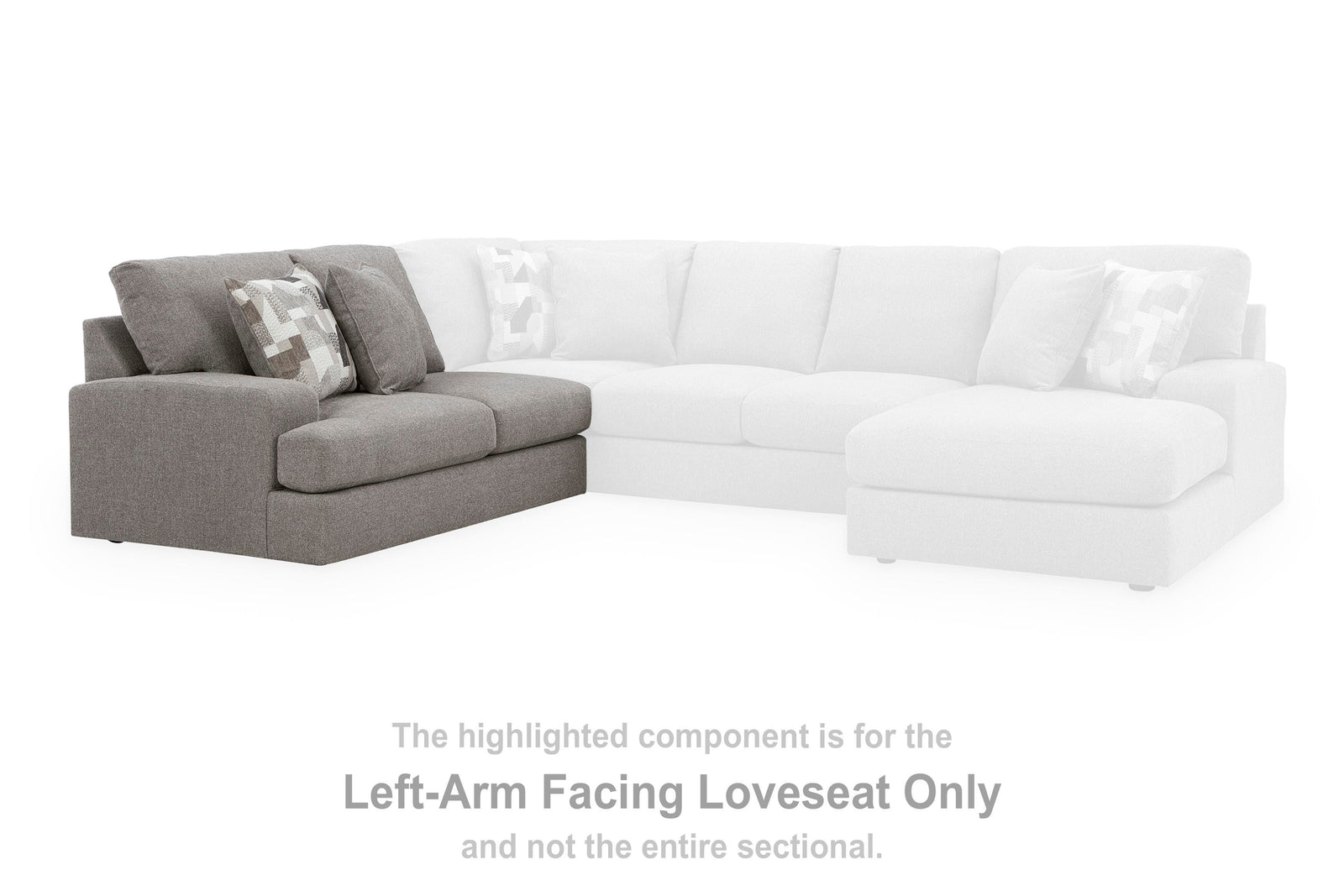 Lindon Left-Arm Facing Loveseat (84704-SI) - Image 3