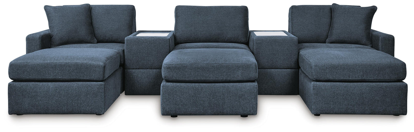 Modmax 5-Piece Sectional and 3 Ottomans (92121-SI)