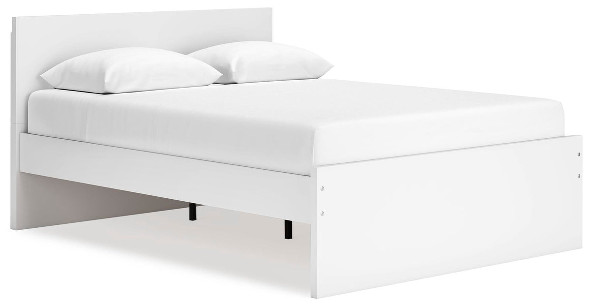 Onita Panel Platform Bed - White  (EB9630-SI)