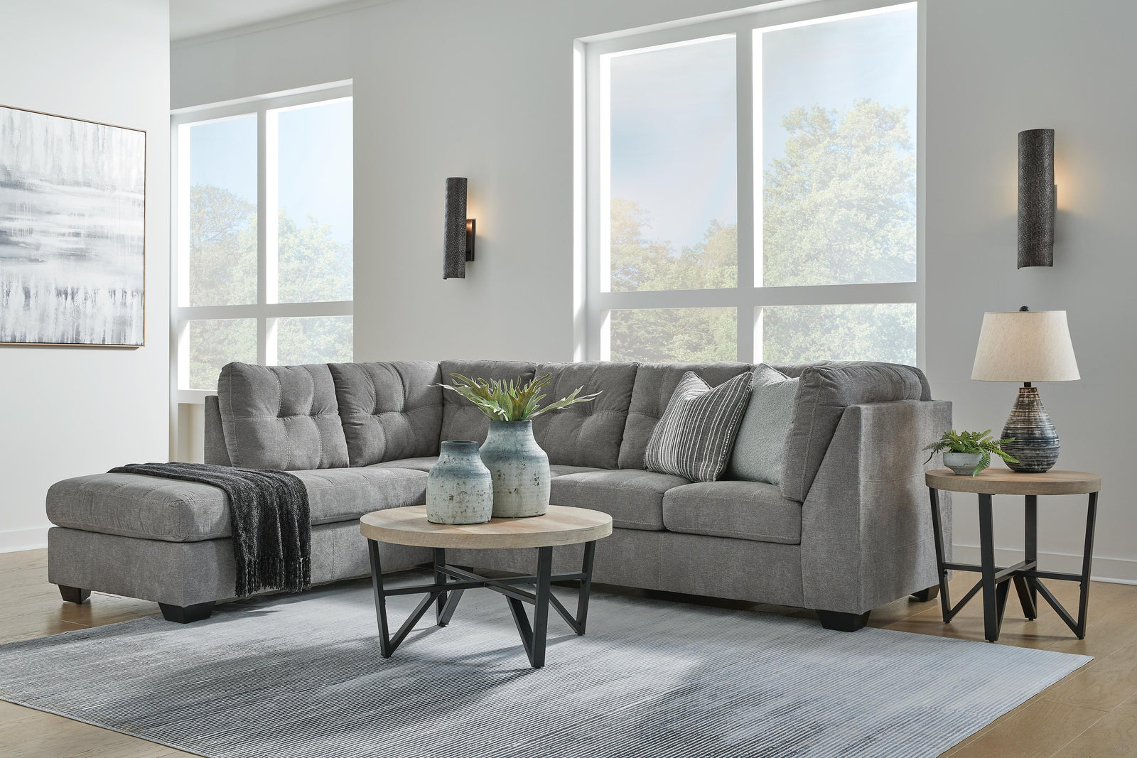 Marleton 2-Piece Sectional with Chaise (55305-SI) - Image 4