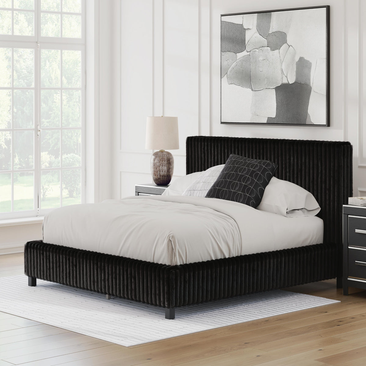 Zuraleus King Upholstered Bed (PCB3380-SI) - Image 8