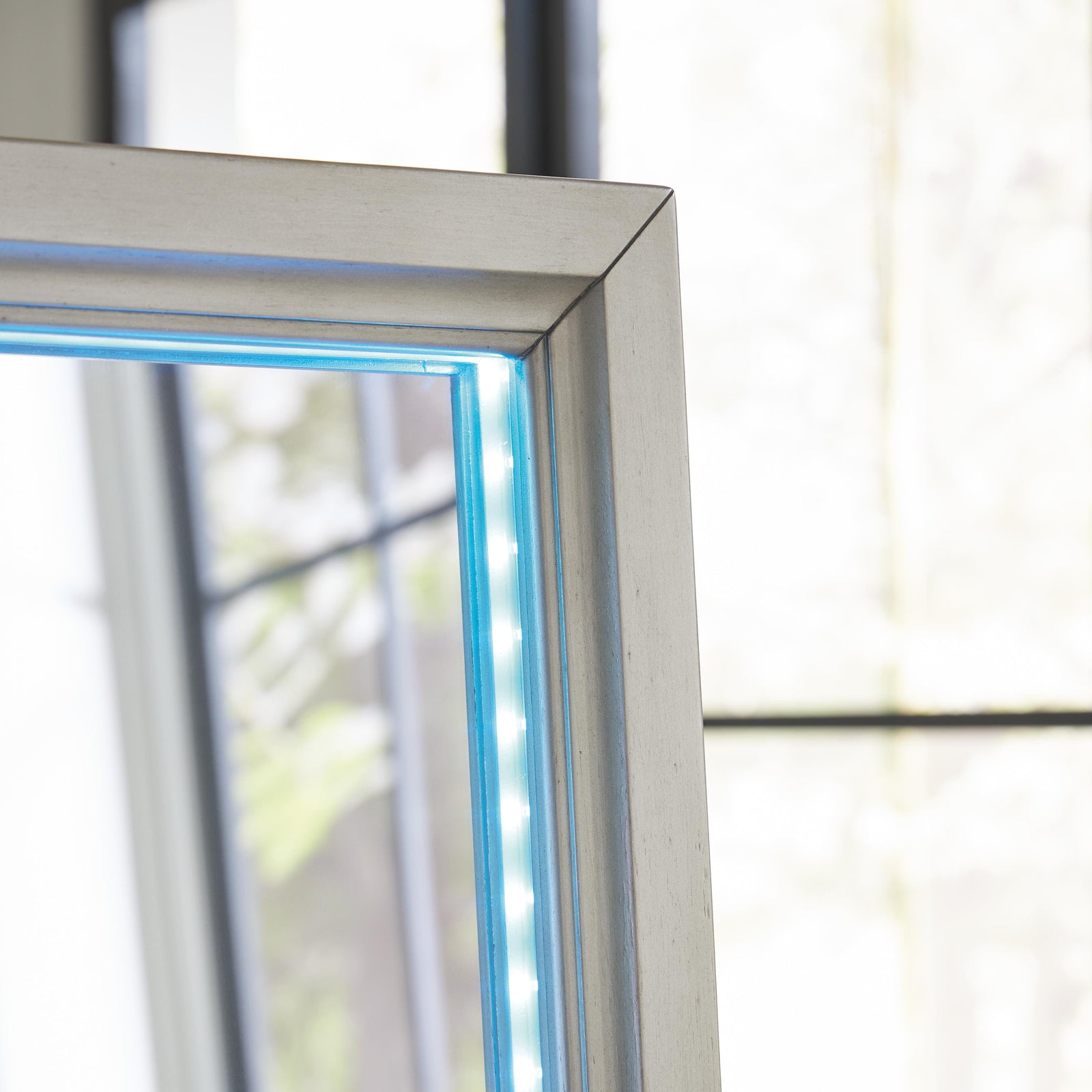 Evesen Floor Standing Mirror/Storage (A8010380-SI) - Image 18