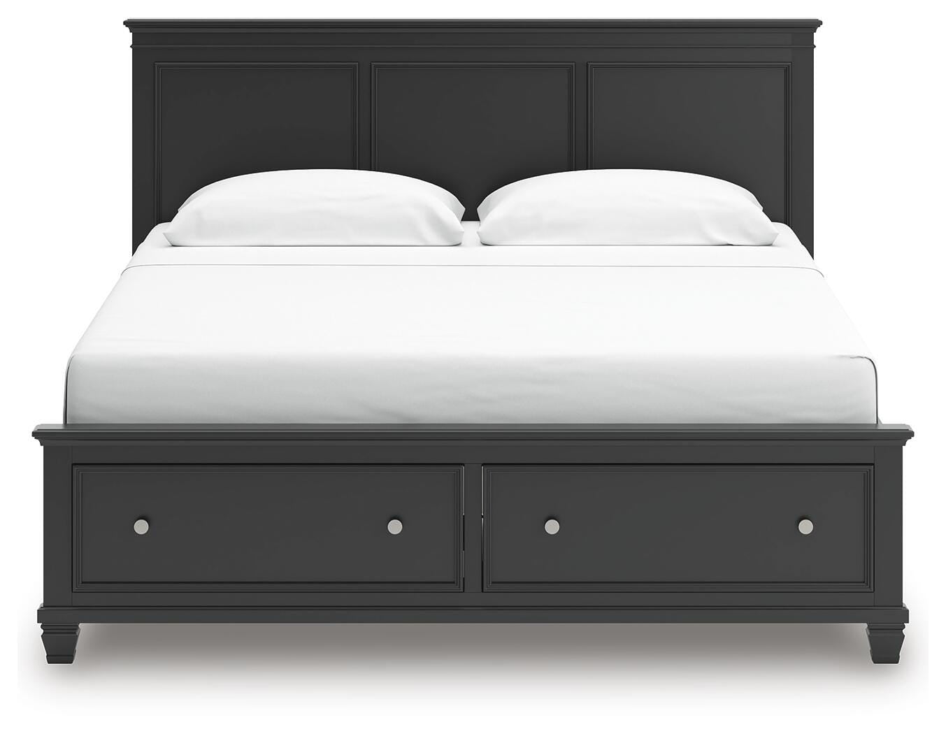 Lanolee Panel Storage Bed - Black  (B687-SI) - Image 4