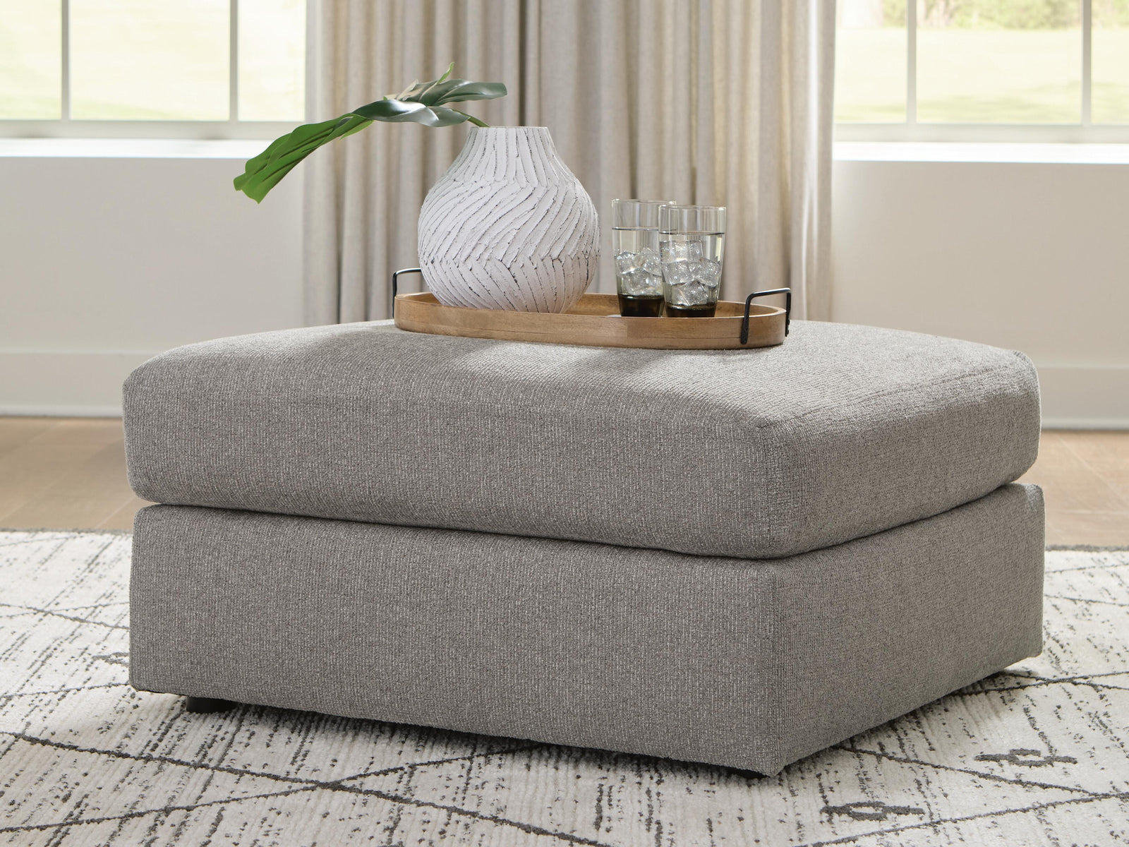 Lindon Oversized Accent Ottoman (84704-SI) - Image 2