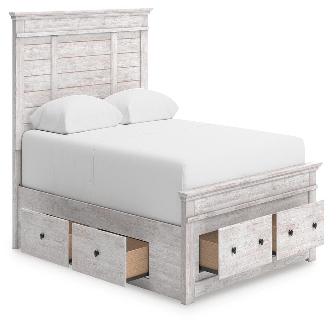 Makidern Queen Panel Storage Bed (PCB1171-SI) - Image 4