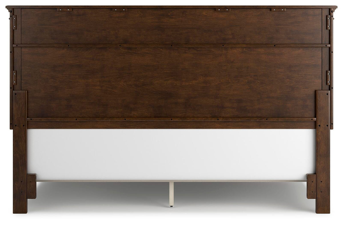 Danabrin Panel Bed, Dresser and Mirror - Brown  (B685-SI) - Image 10