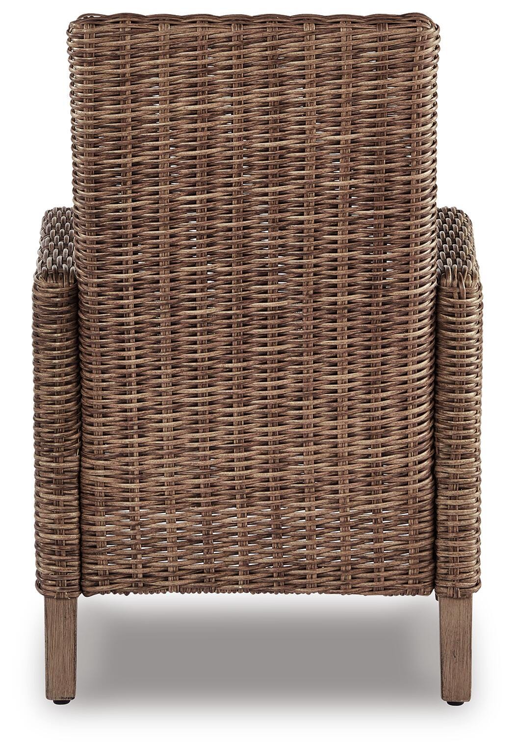 Beachcroft 4-Piece Outdoor Sectional, 2 Arm Chairs, Lounge Chair and Bench (P791-SI) - Image 7