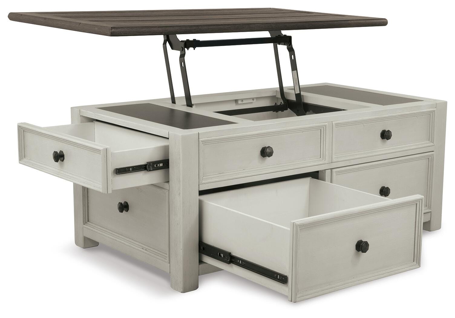Bolanburg Coffee Table and 2 Chairside End Tables with Console - Two-tone  (T637-SI) - Image 13