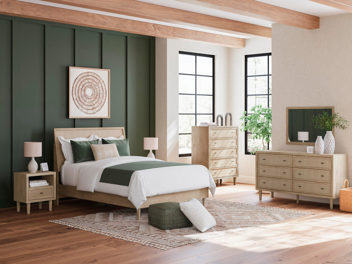 Cielden Panel Bed, Dresser, Mirror and Nightstand - Two-tone  (B1199-SI) - Image 18