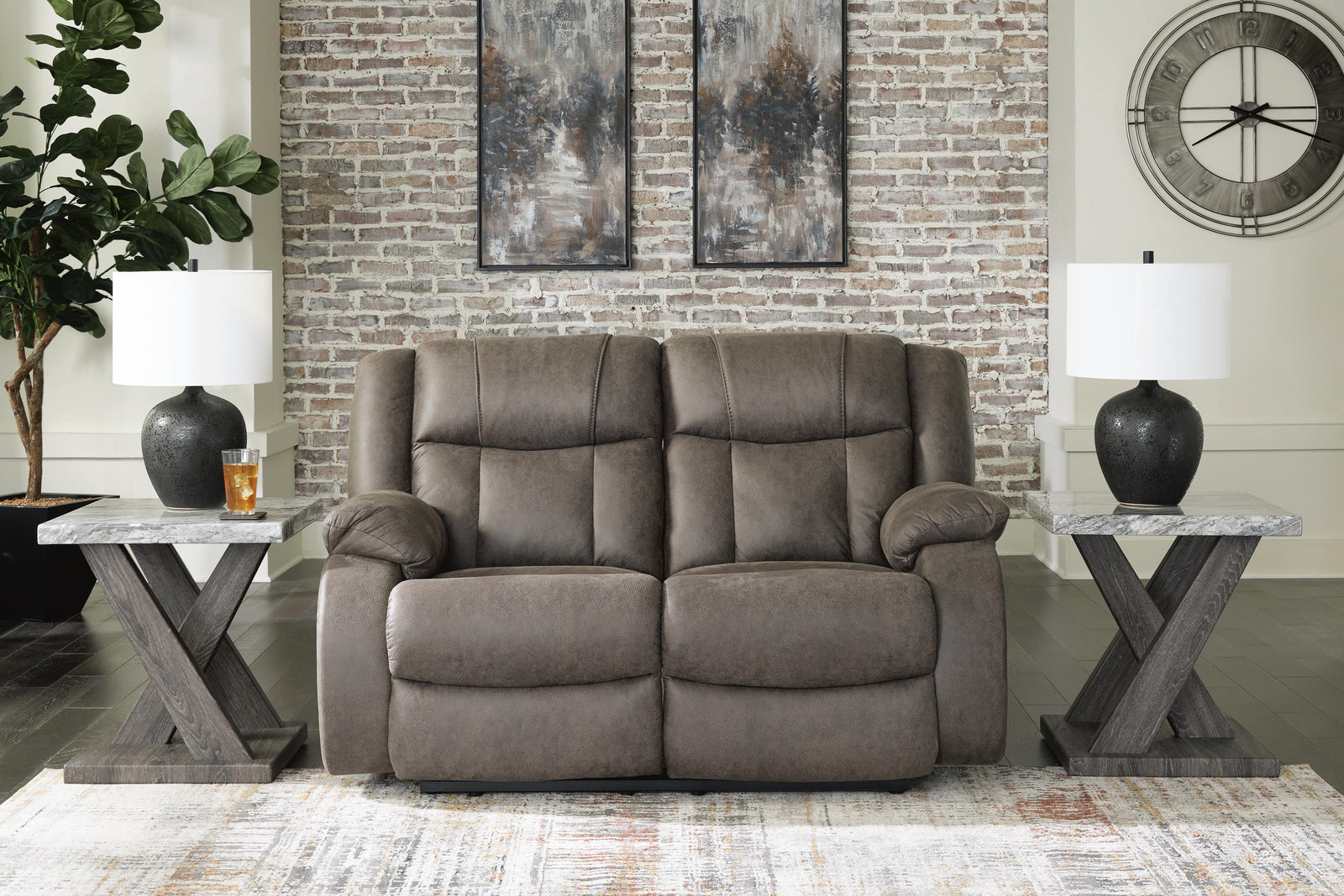 First Base Reclining Sofa, Loveseat and Recliner (68804-SI) - Image 21