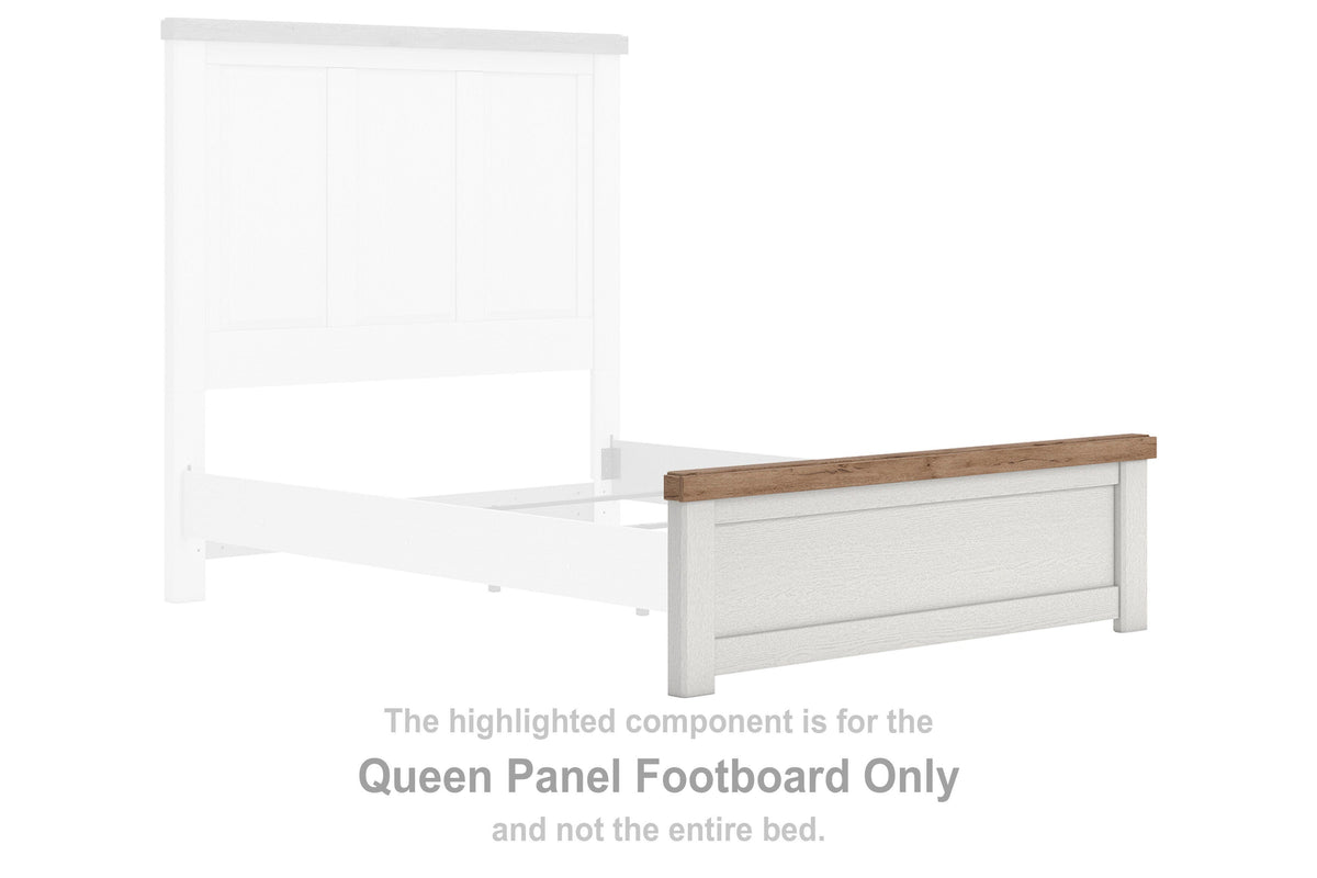 Savonport Panel Footboard - White/Brown  (B4615-SI)