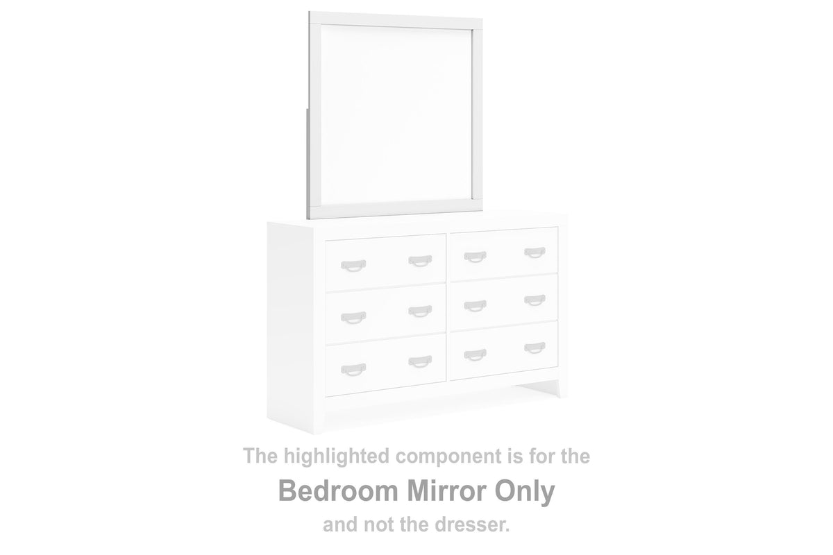 Binterglen Bedroom Mirror - White  (B427-SI)