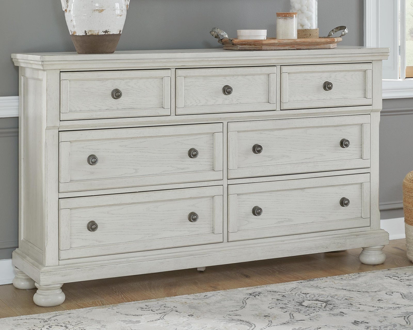 Robbinsdale Dresser - Antique White  (B742-SI) - Image 2