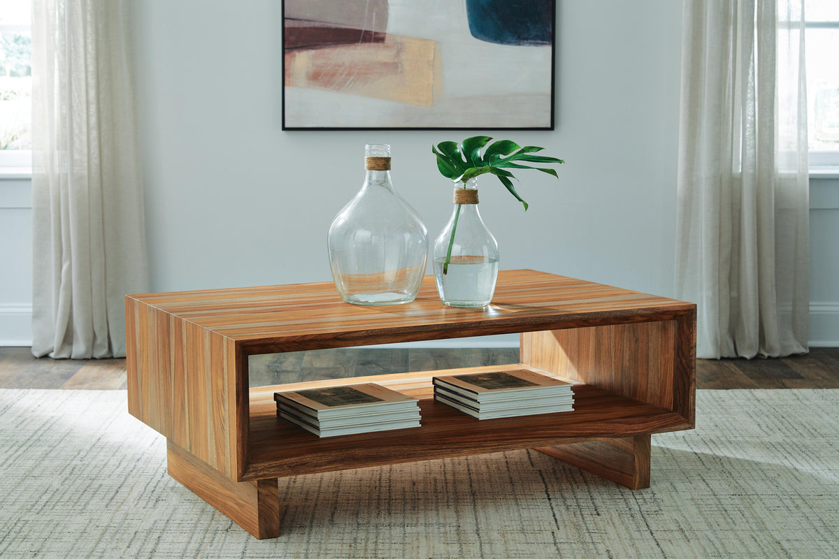 Dressonni Coffee Table - Brown  (T690-SI) - Image 4