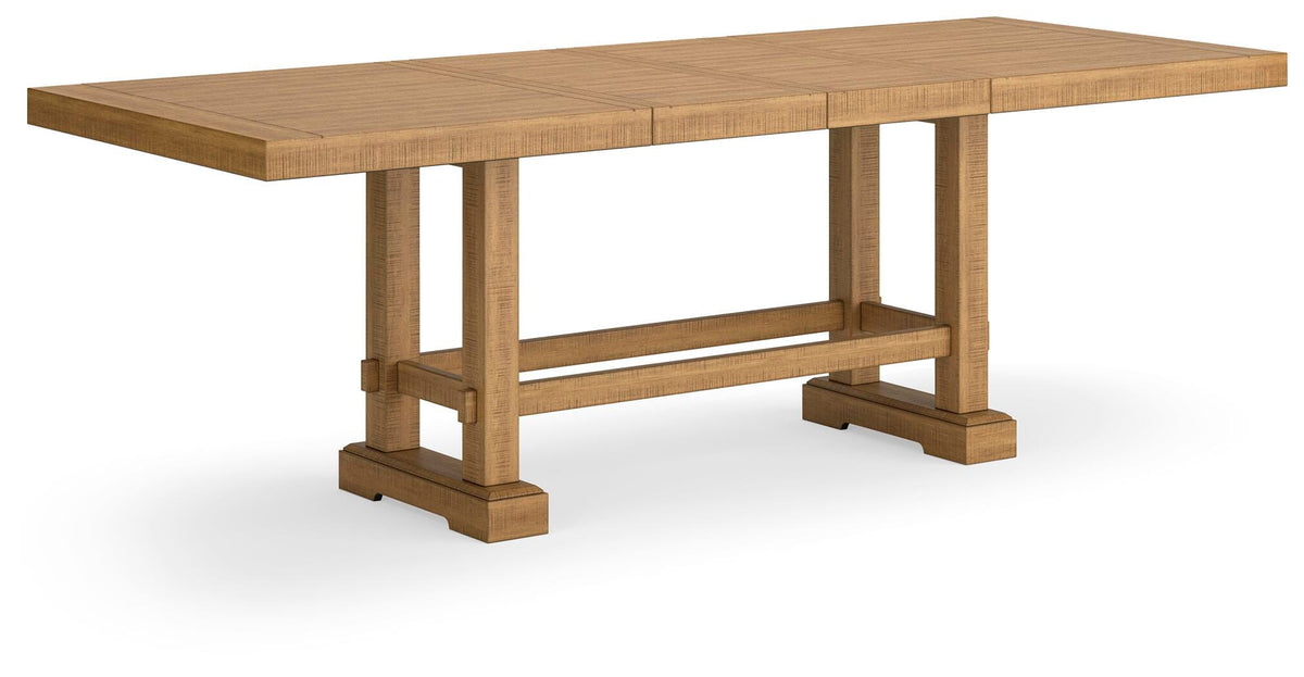 Havonplane Counter Height Extension Dining Table and 6 Barstools (D773-SI) - Image 9