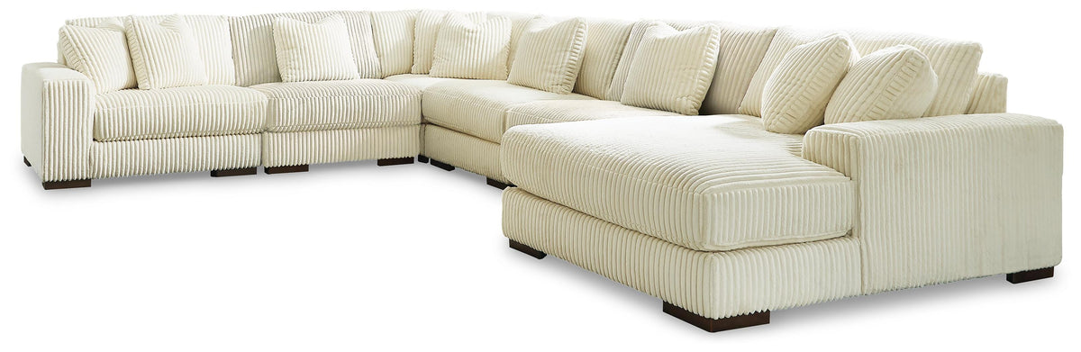 Lindyn 6-Piece Sectional with Chaise and Ottoman (21104-SI) - Image 3