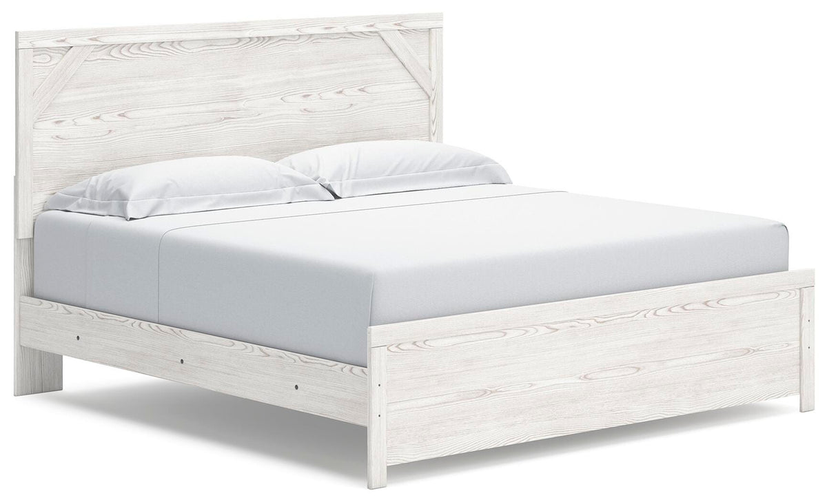 Gerridan Panel Bed - White/Gray  (B1190-SI)