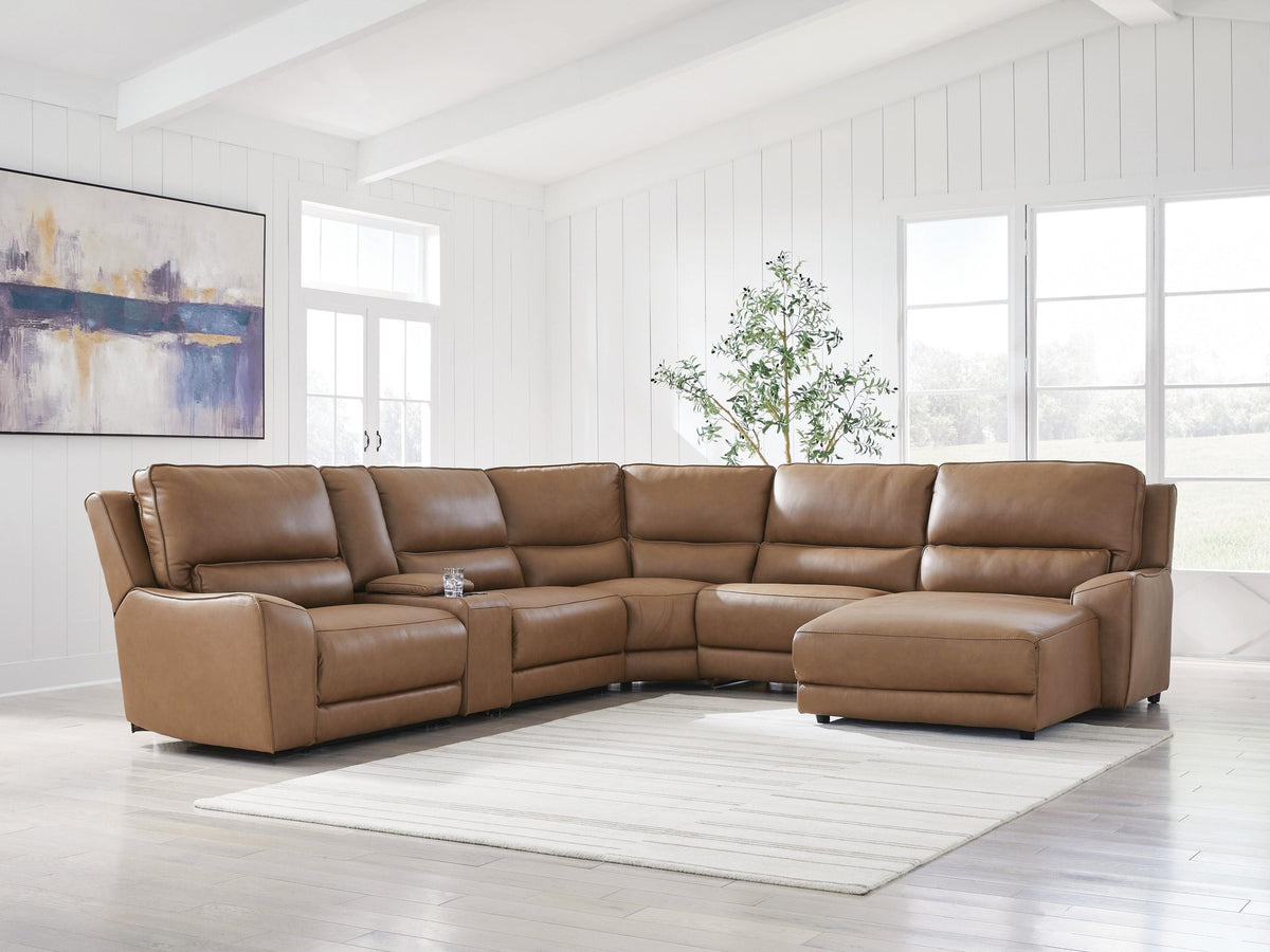 DeepWakes 6-Piece Power Reclining Sectional with Chaise (PCU62606-SI) - Image 2