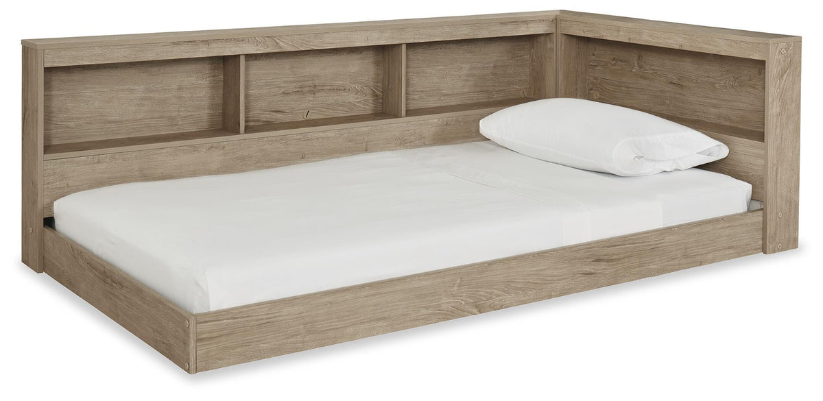 Oliah Bookcase Storage Bed (Youth) - Natural  (EB2270-SI)