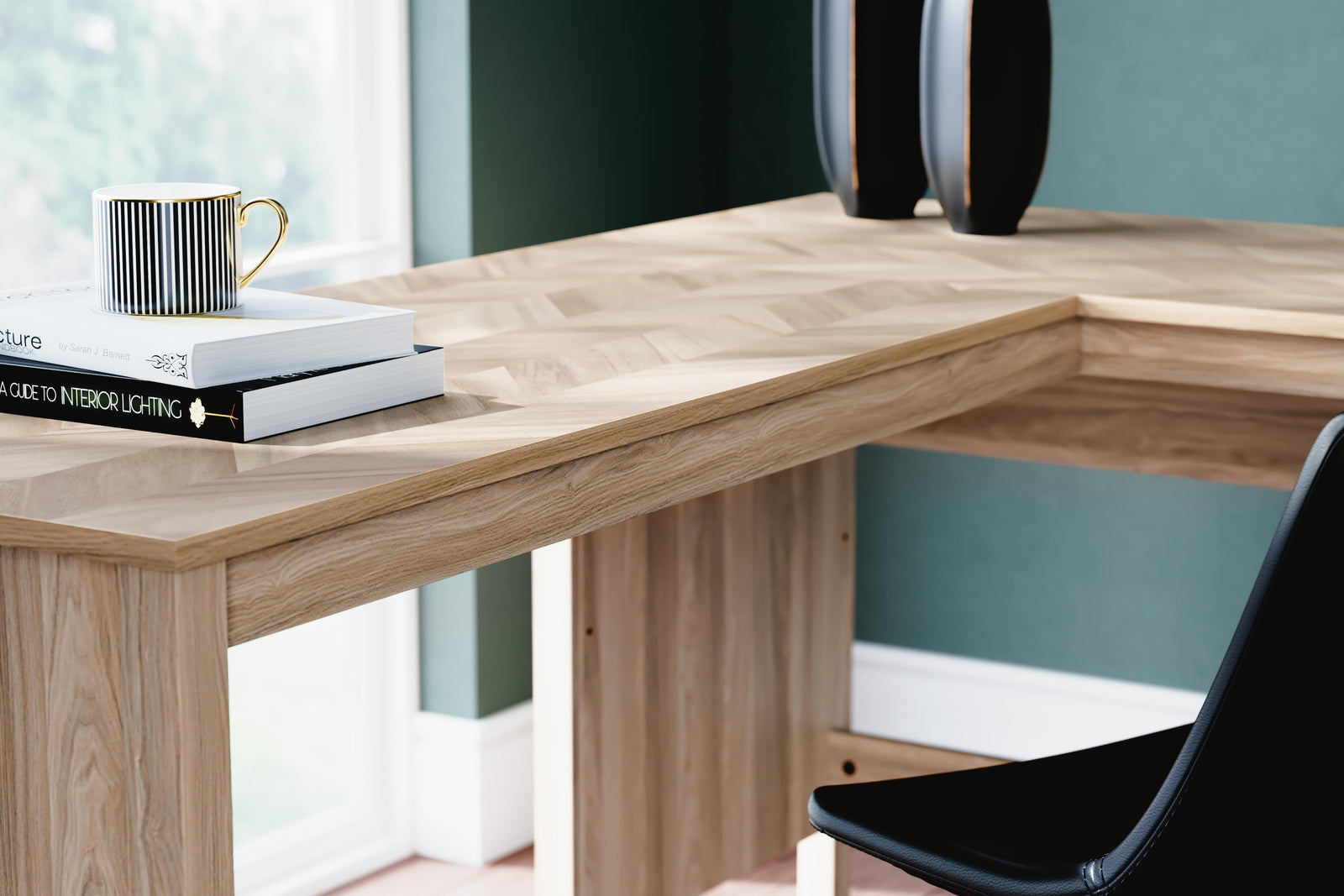 Battelle 60 Home Office Desk with Return (H3929-SI) - Image 9