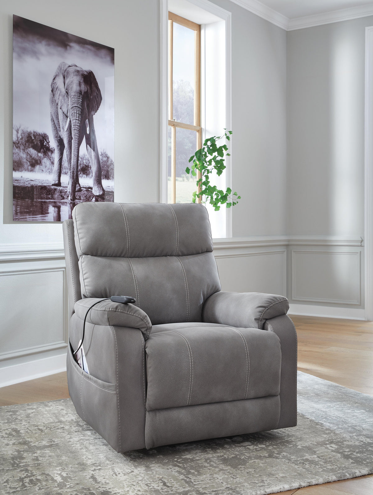 Next-Gen Durapella Power Lift Recliner (40708-SI) - Image 8