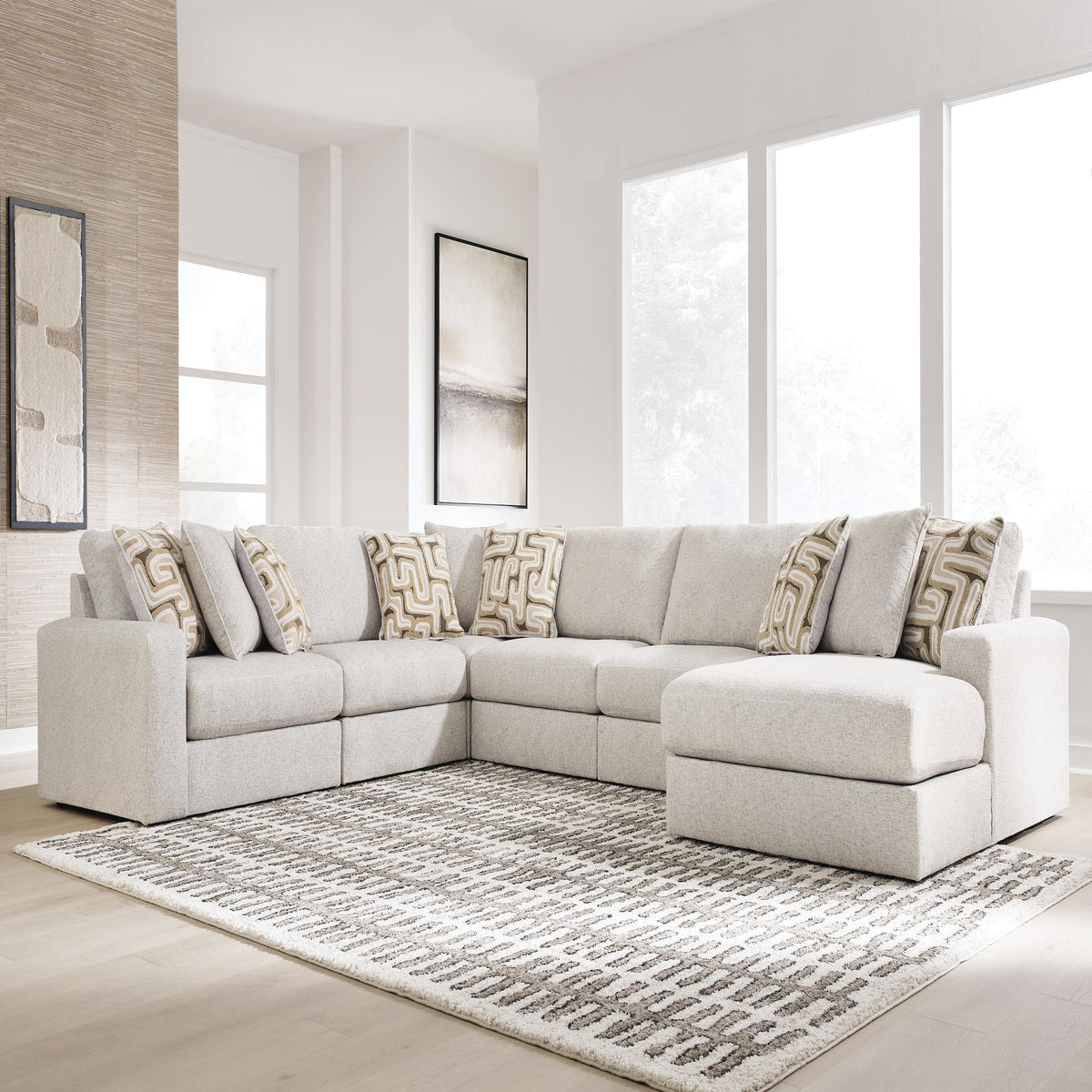 Kestrie 6-Piece Sectional with Chaise (PC68706-SI) - Image 2