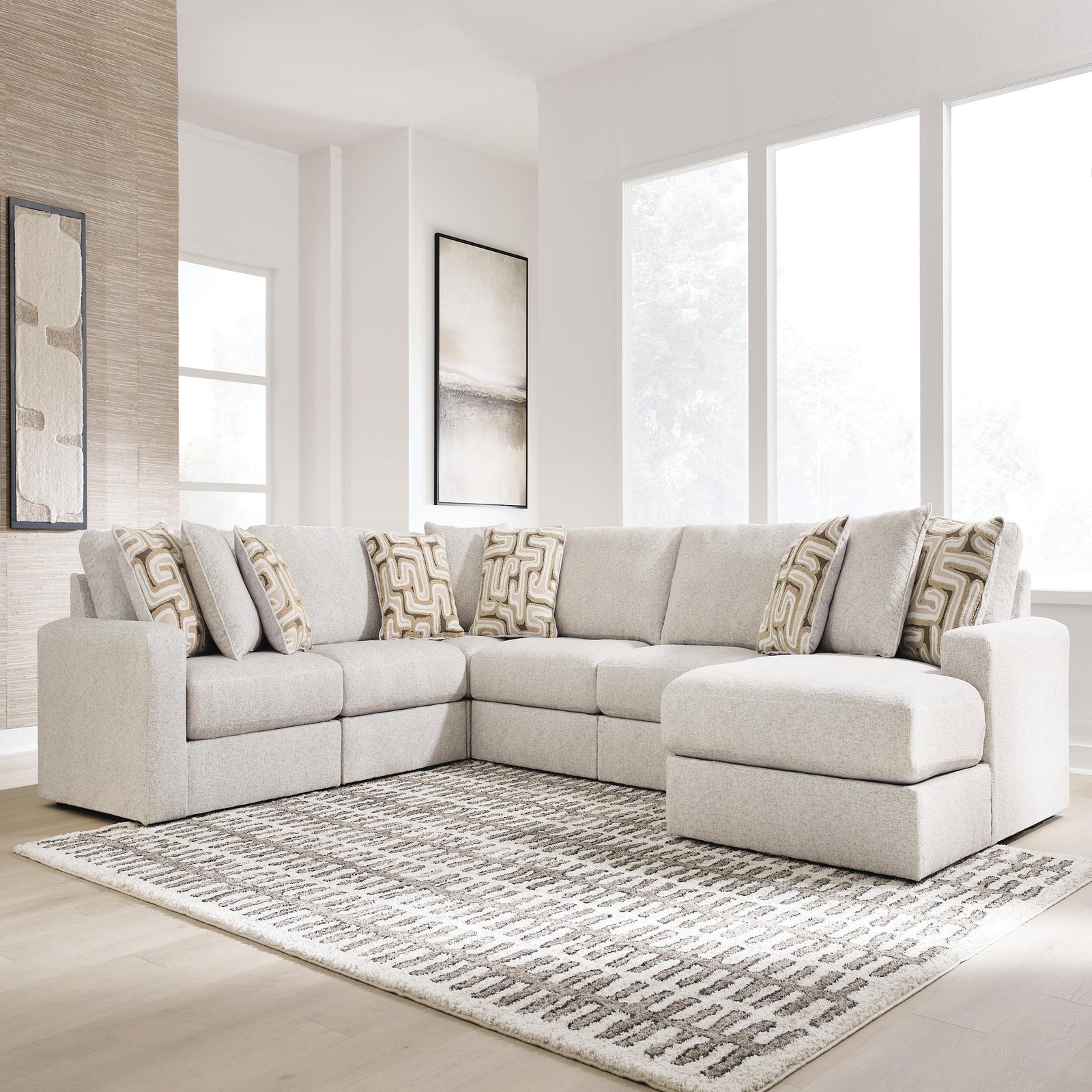 Kestrie 6-Piece Sectional with Chaise (PC68706-SI) - Image 2