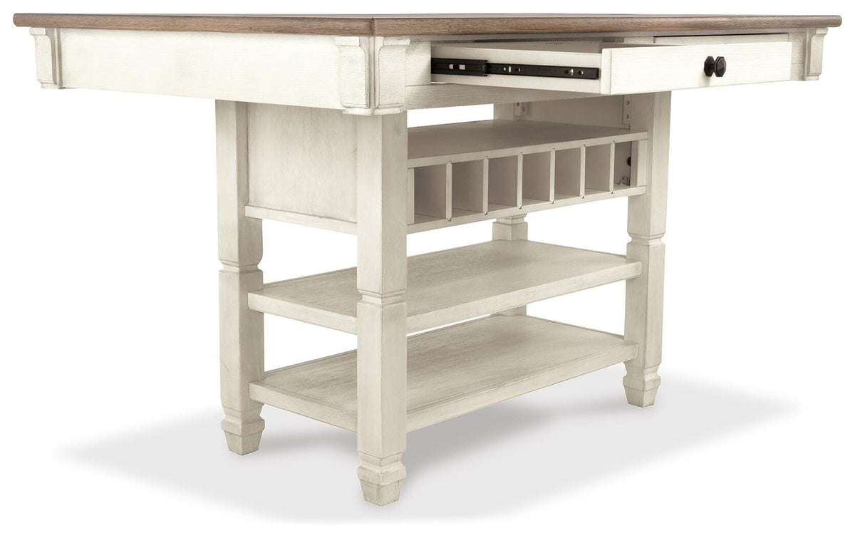 Bolanburg Counter Height Dining Table and 4 Barstools with Display Cabinet (D647-SI) - Image 6