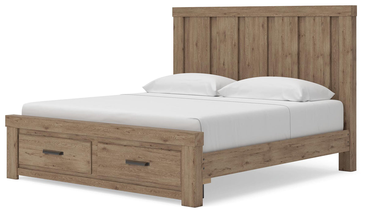 Oliandon King Panel Storage Bed (PCB2844-SI) - Image 3
